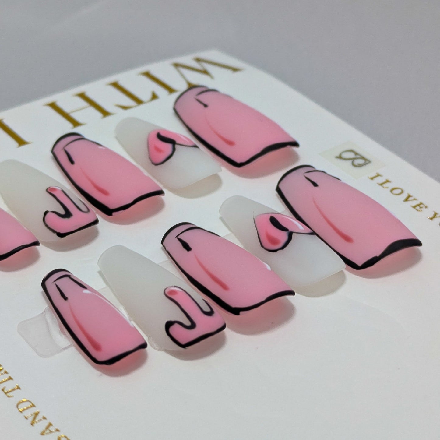 Cartoon Love - Press on Nails