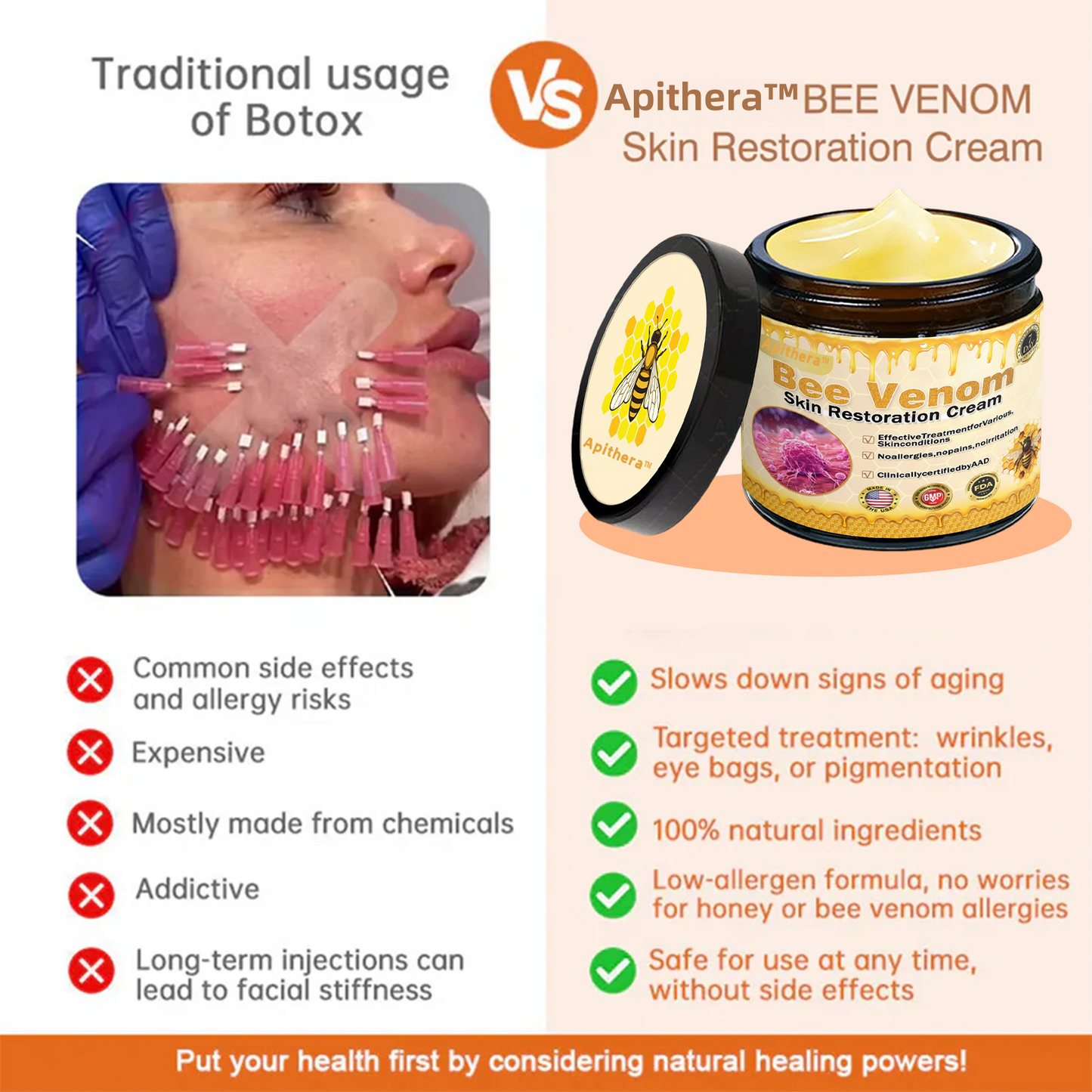 🔥Limited Time 60% OFF🔥🐝FDA Approved: Apithera™  Bee Venom Comprehensive Cream 🐝(Suitable for all ages & TGA recommends)