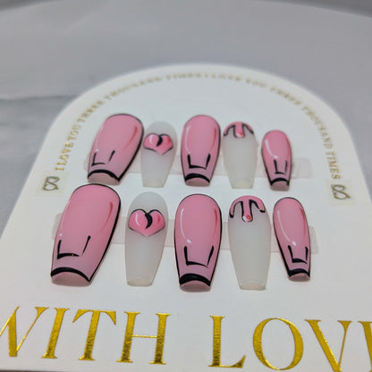 Cartoon Love - Press on Nails