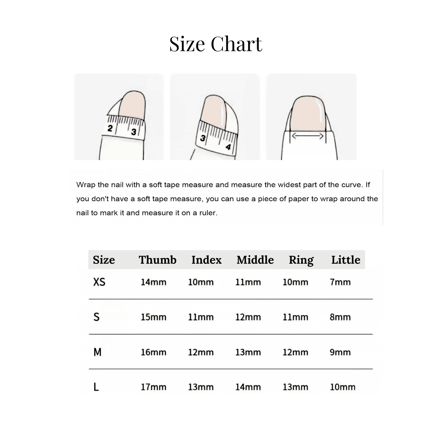Silver valley flower - Press on Nails